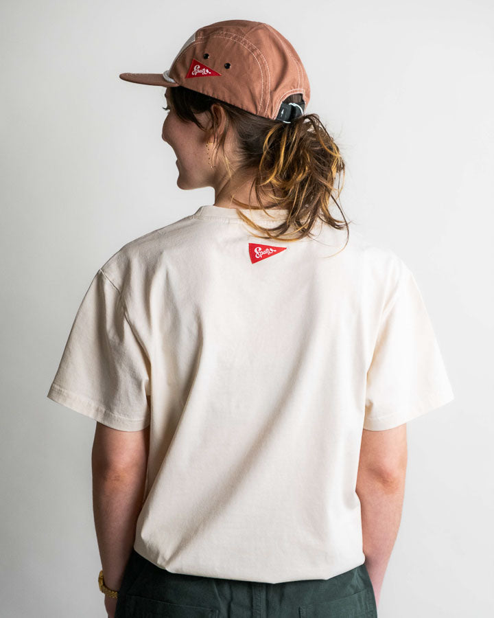 NIKIN TreeShirt Pocket Spatz T-Shirt Chalk Bio-Baumwolle