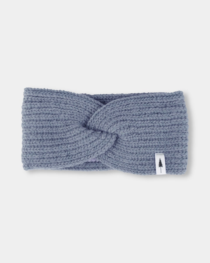 NIKIN TreeHeadband Stirnband Steel Blue Strick Damen