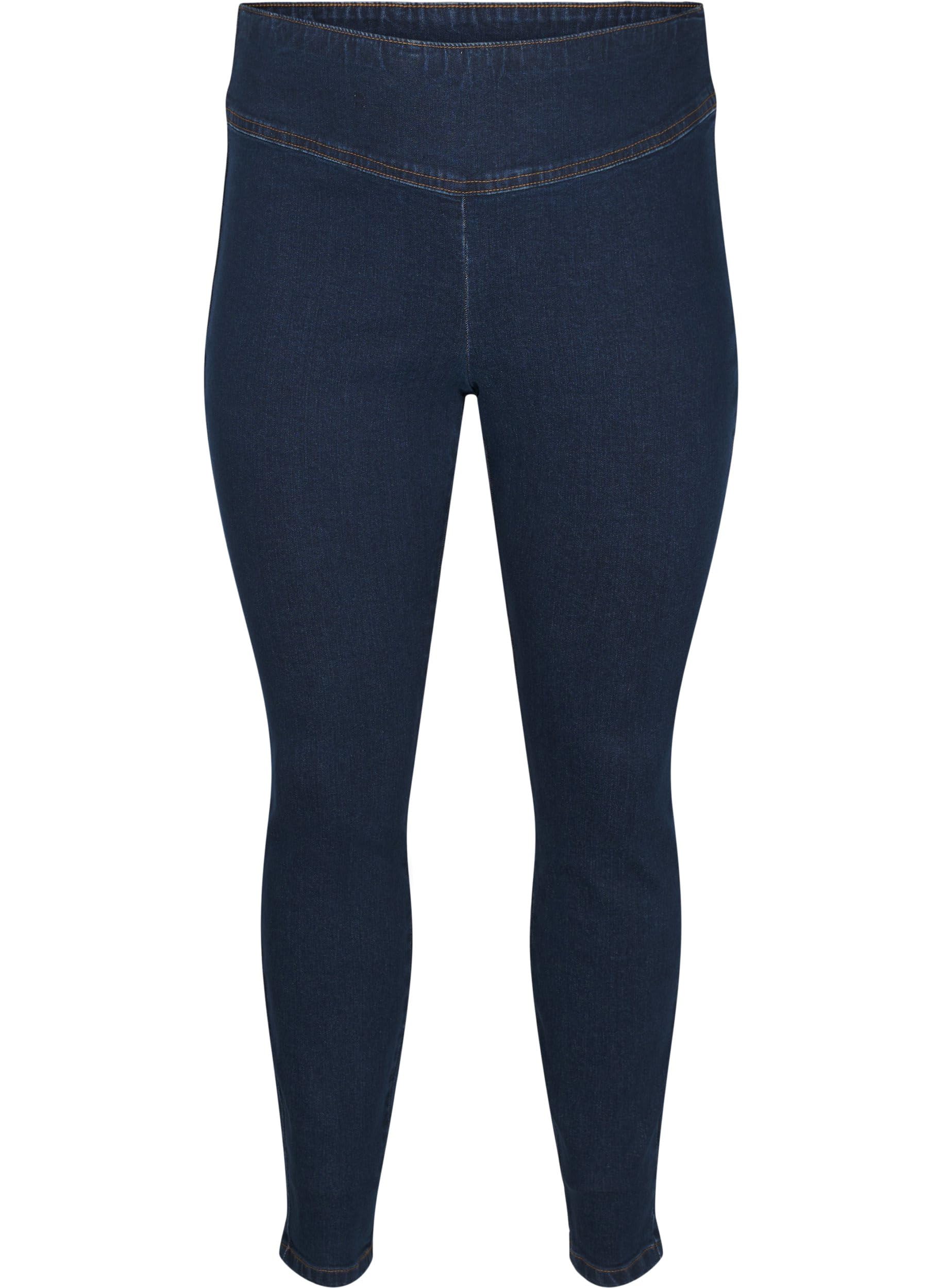 Zizzi Jeans Jeggings Baumwolle 42W/30L Dark Blue