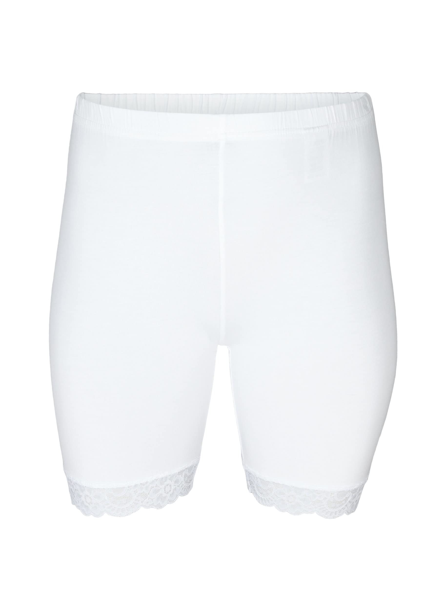 Zizzi Radlerhose Spitze Hohe Taille Schwarz Damen