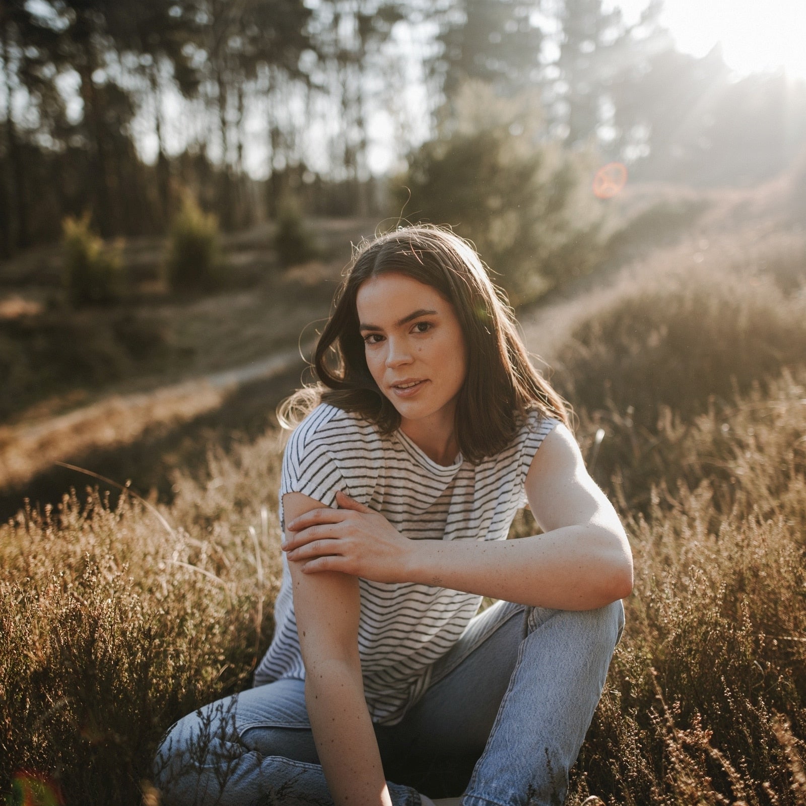 Nordlicht Isa Leinen T-Shirt Gestreift Sommer Locker