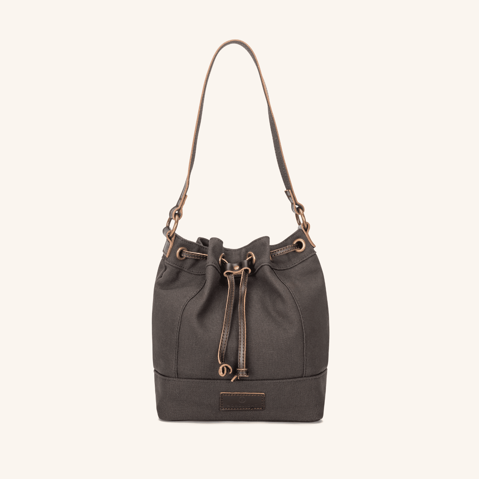 NORDLICHT Janna XS Beuteltasche Grau Leder