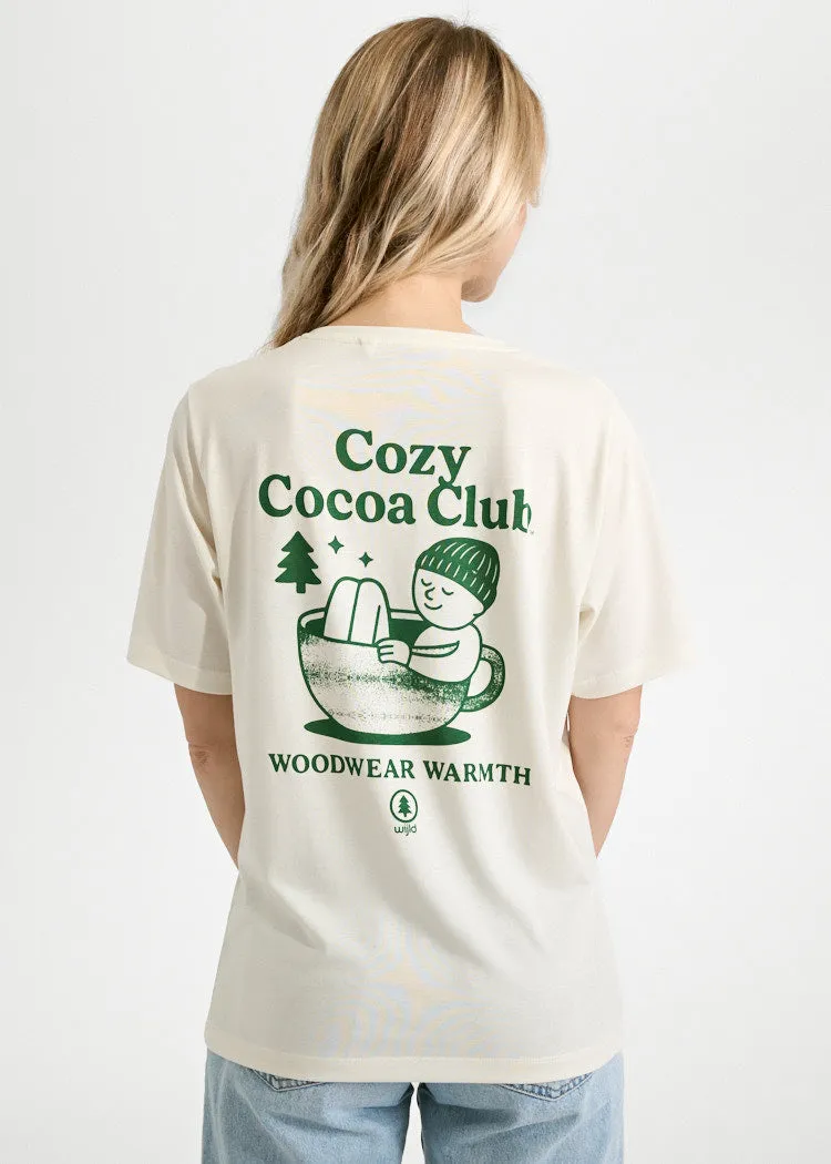 Wijld Tilda Cozy Cocoa Club Damen T-Shirt Lyocell