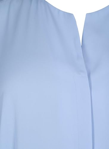 ZIZZI Shirt V-Ausschnitt Langarm Große Größen Hemd-Bluse