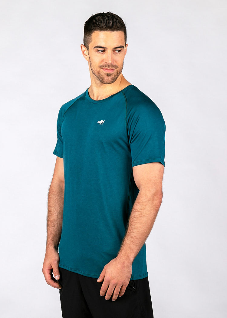 Wijld Sportshirt Herren Petrol T-Shirt Lyocell atmungsaktiv