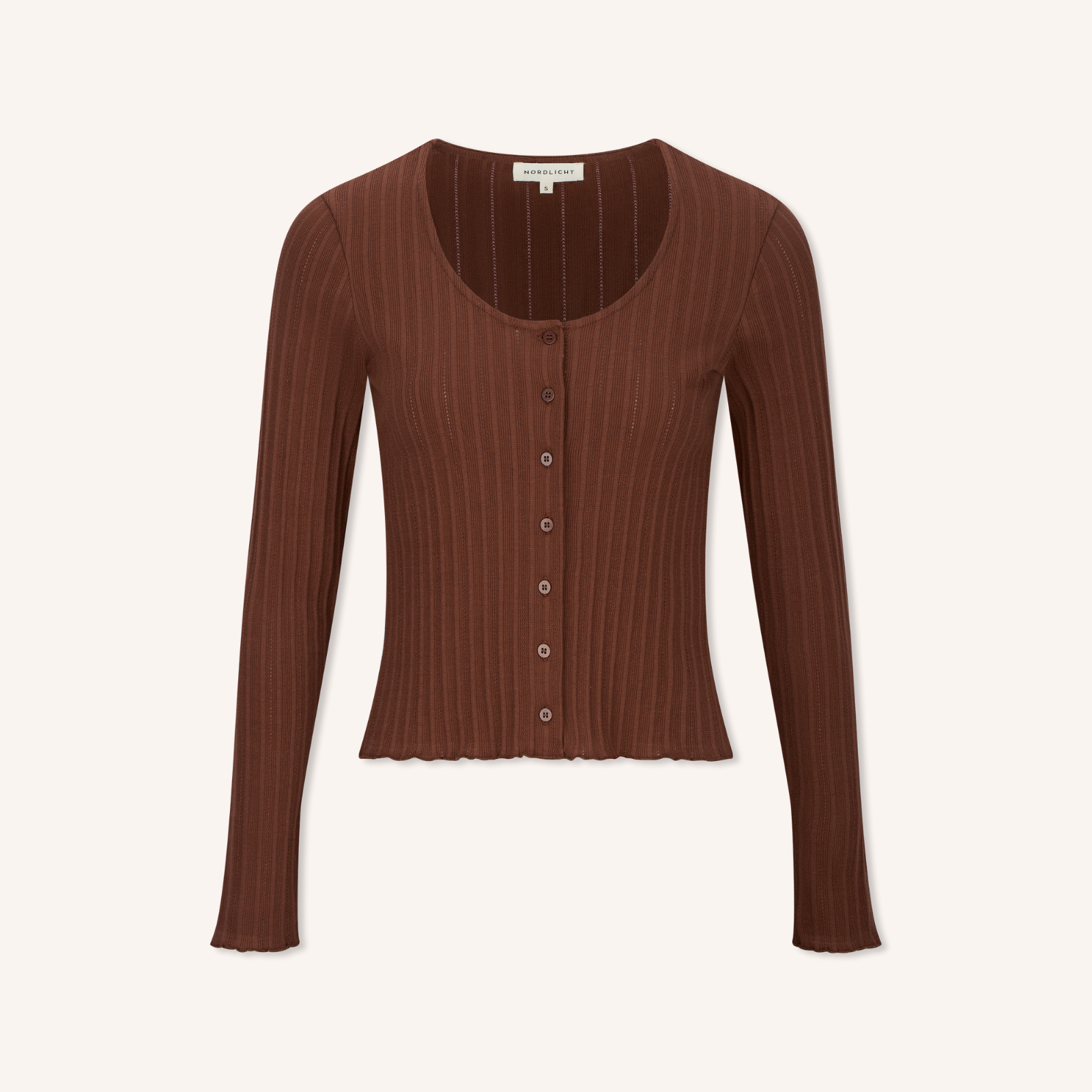 Nordlicht Vida Jersey Cardigan Strickjacke natur Bio-Baumwolle