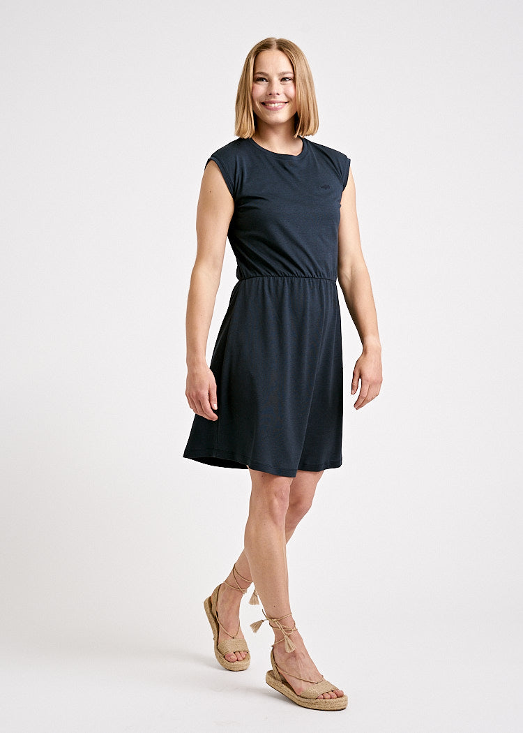 Wijld Carbon Damen Kleid Ärmellos Sommer Lyocell