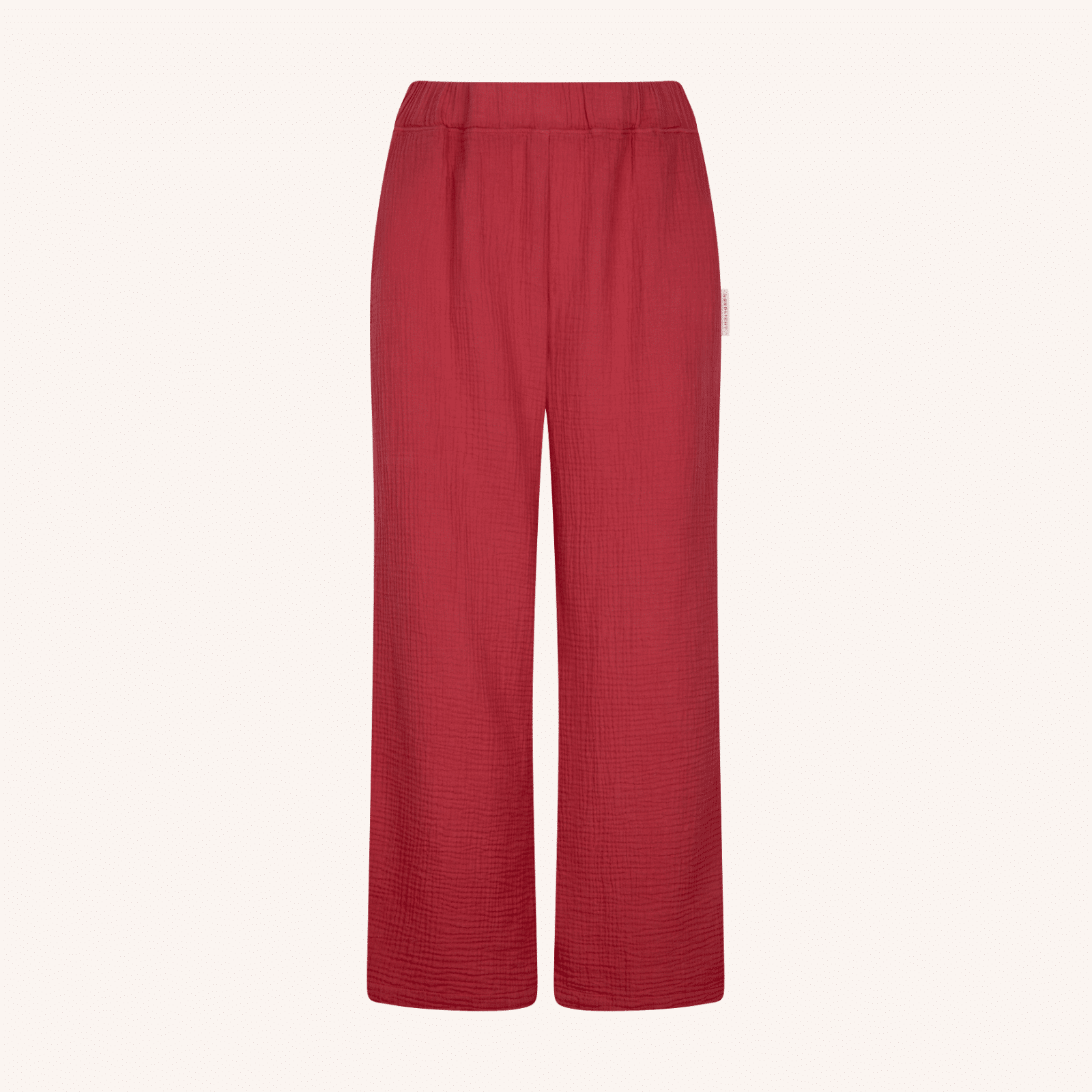 NORDLICHT Hosen Leja Musselin Hose Damen Rot gerade
