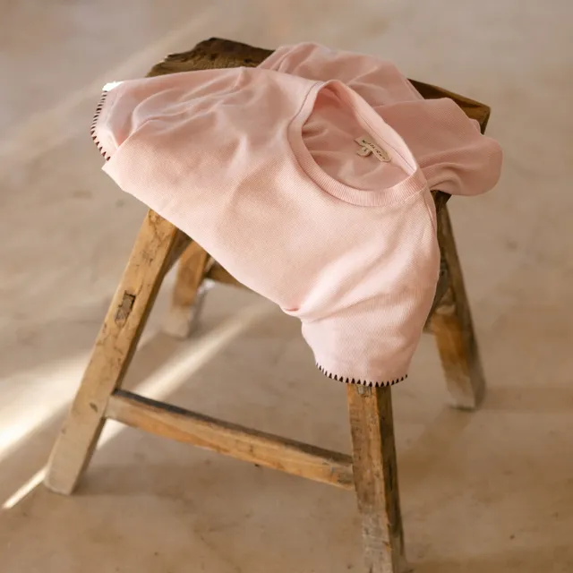 Nordlicht Elira Ripp T-Shirt Rosa Bio-Baumwolle