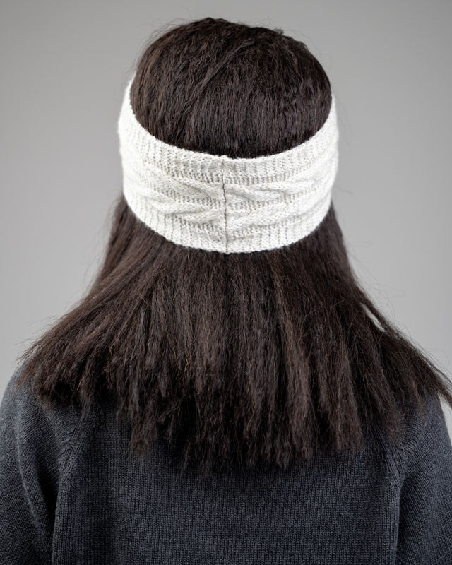 NIKIN TreeHeadband Cable Knit Stirnband Chalk beige One Size