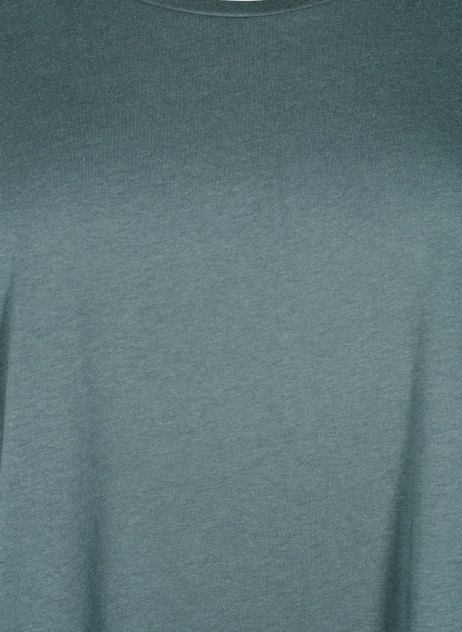 Zizzi Cotton T-Shirt Rundhals Schwarz Große Größen