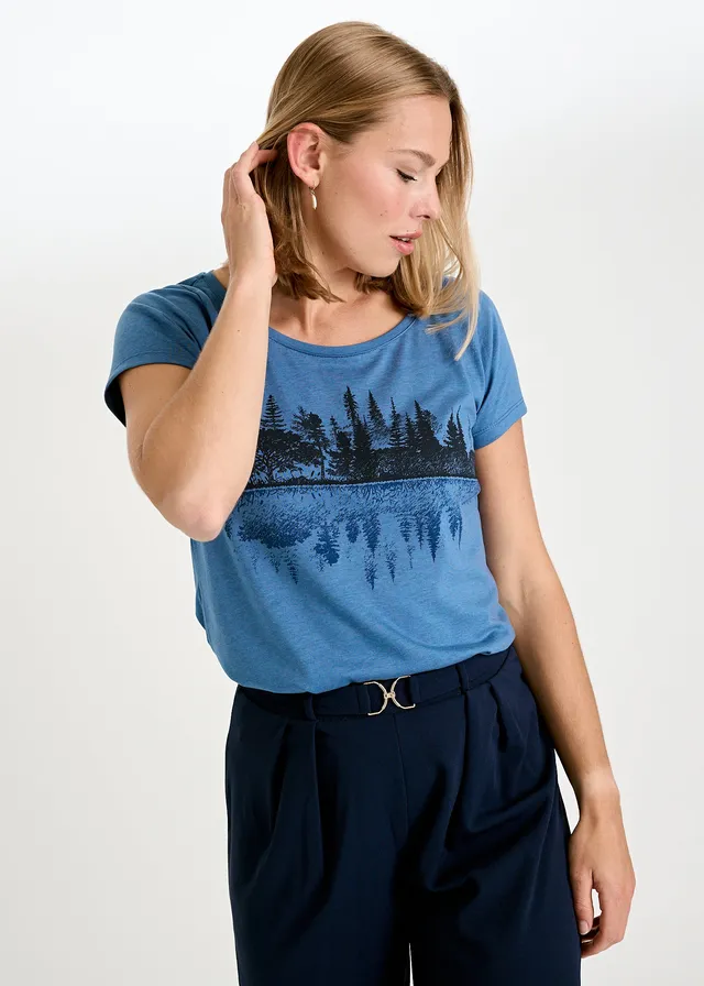 Wijld Lena WoodShirt Damen Reflectionstripe gestreift