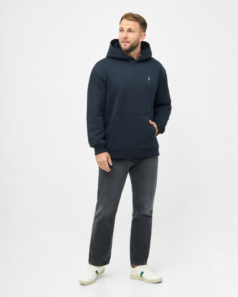 NIKIN TreeHoodie Circular Hoodie Dark Navy recycelbar