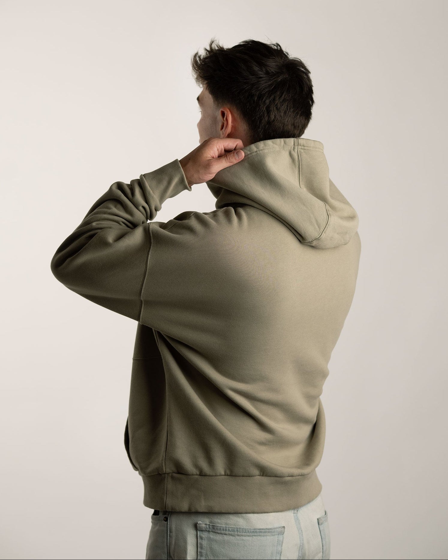 NIKIN TreeHoodie Oversized Hoodie Stone Dust Bio-Baumwolle