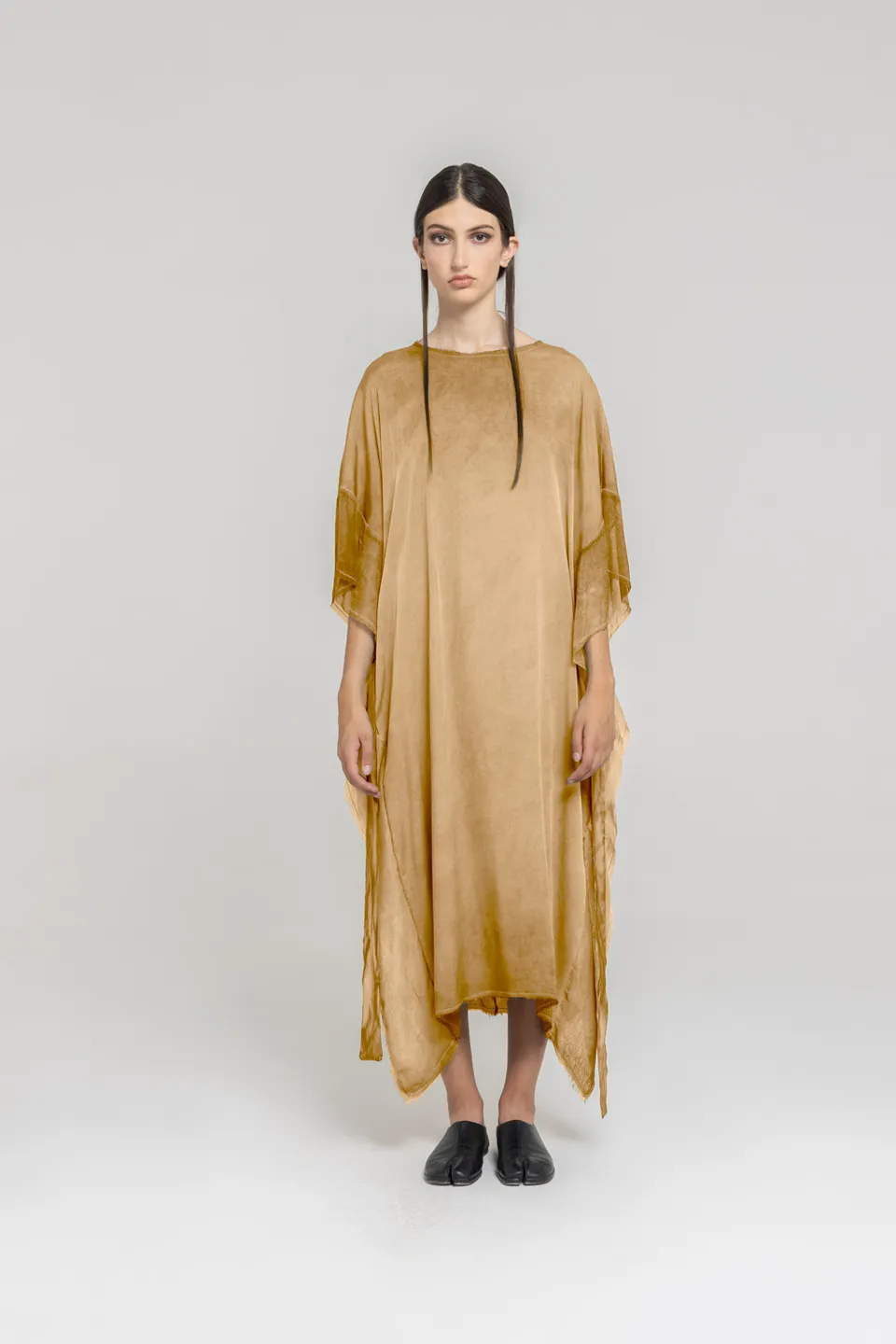 Sanctamuerte Abiti Abito Lungo Maxikleid Viskose-Seide Kimono