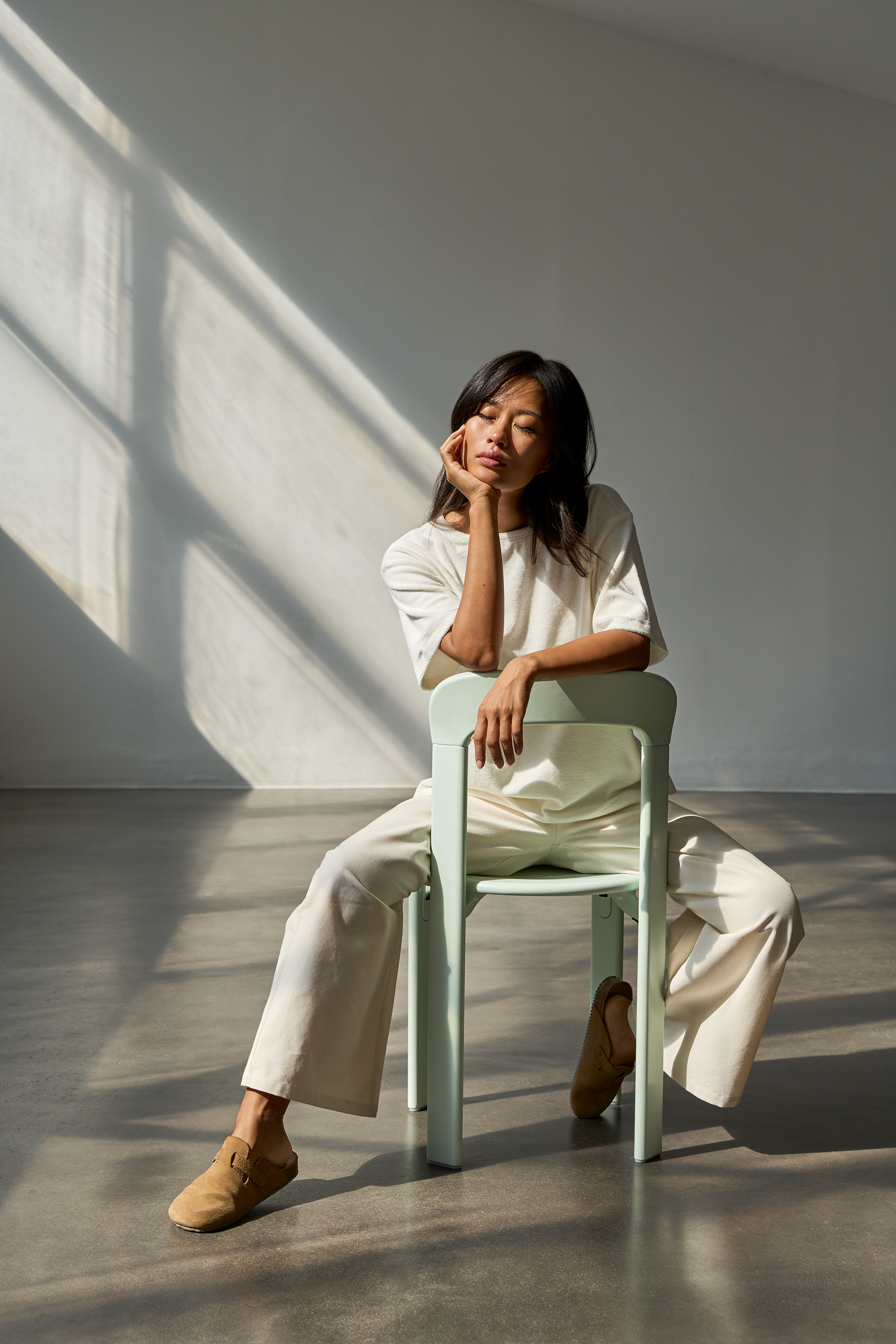 Christiane Strobel PALOMA T-Shirt Frottee Off-White