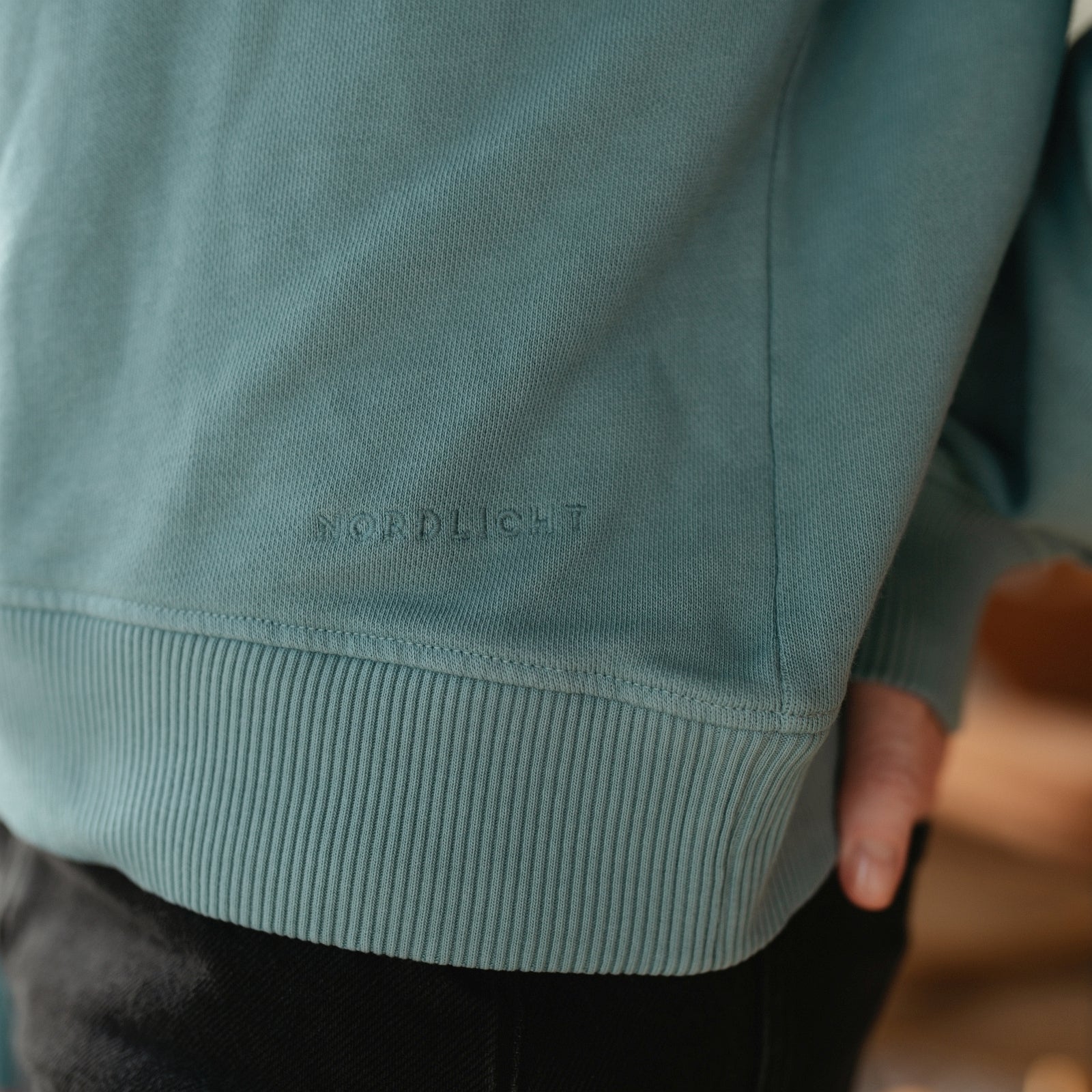 NORDLICHT Vanja Henley Sweater M Bio-Baumwolle