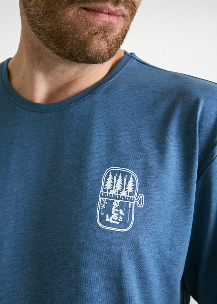 Wijld Timo Tin Full Trees T-Shirt Herren L Bijou Blue