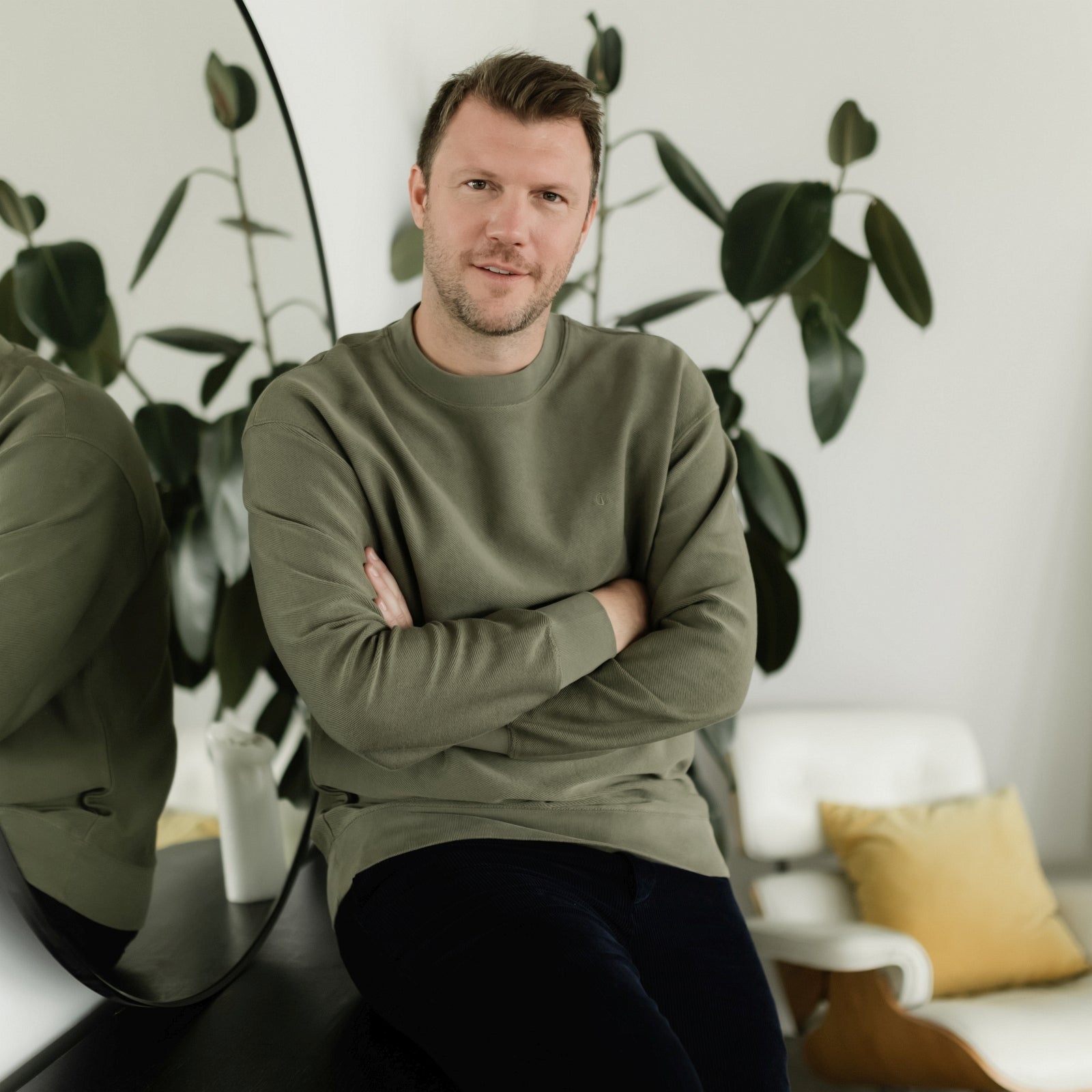 NORDLICHT Nilas Sweater Herren gemustert Bio-Baumwolle