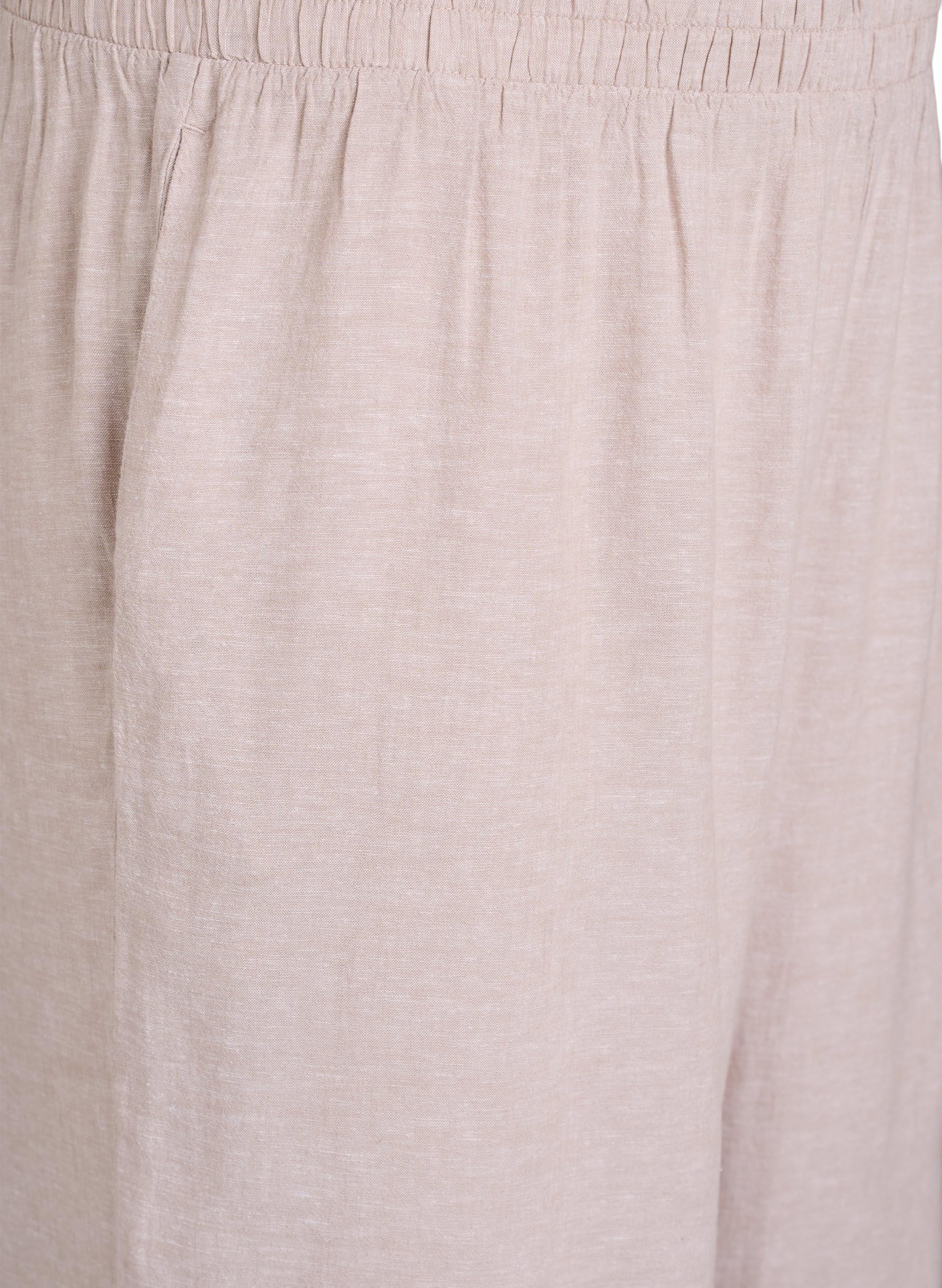 Zizzi Trousers Leinen Hose Viskose Große Größen 42-44