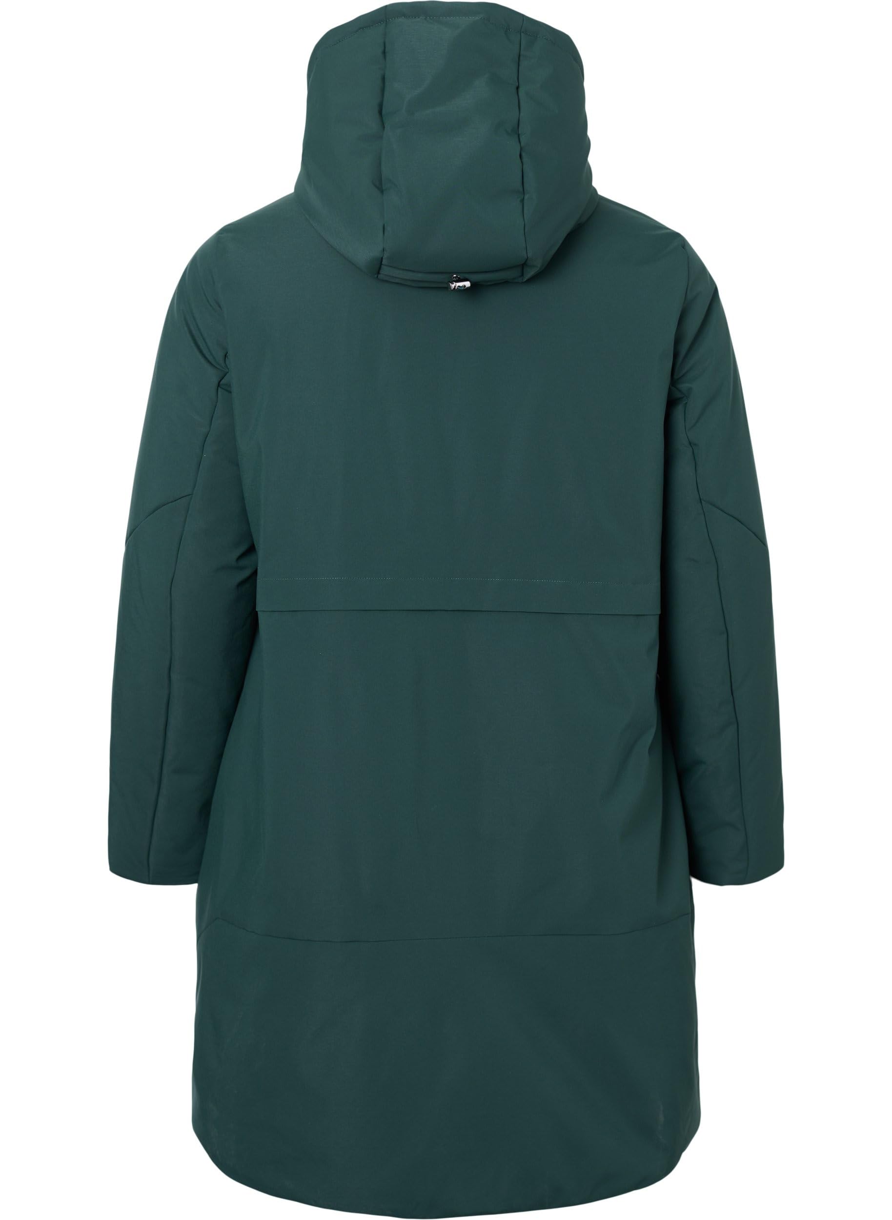 Zizzi Winterjacke Kapuze A-Form Wasserdicht Große Größen