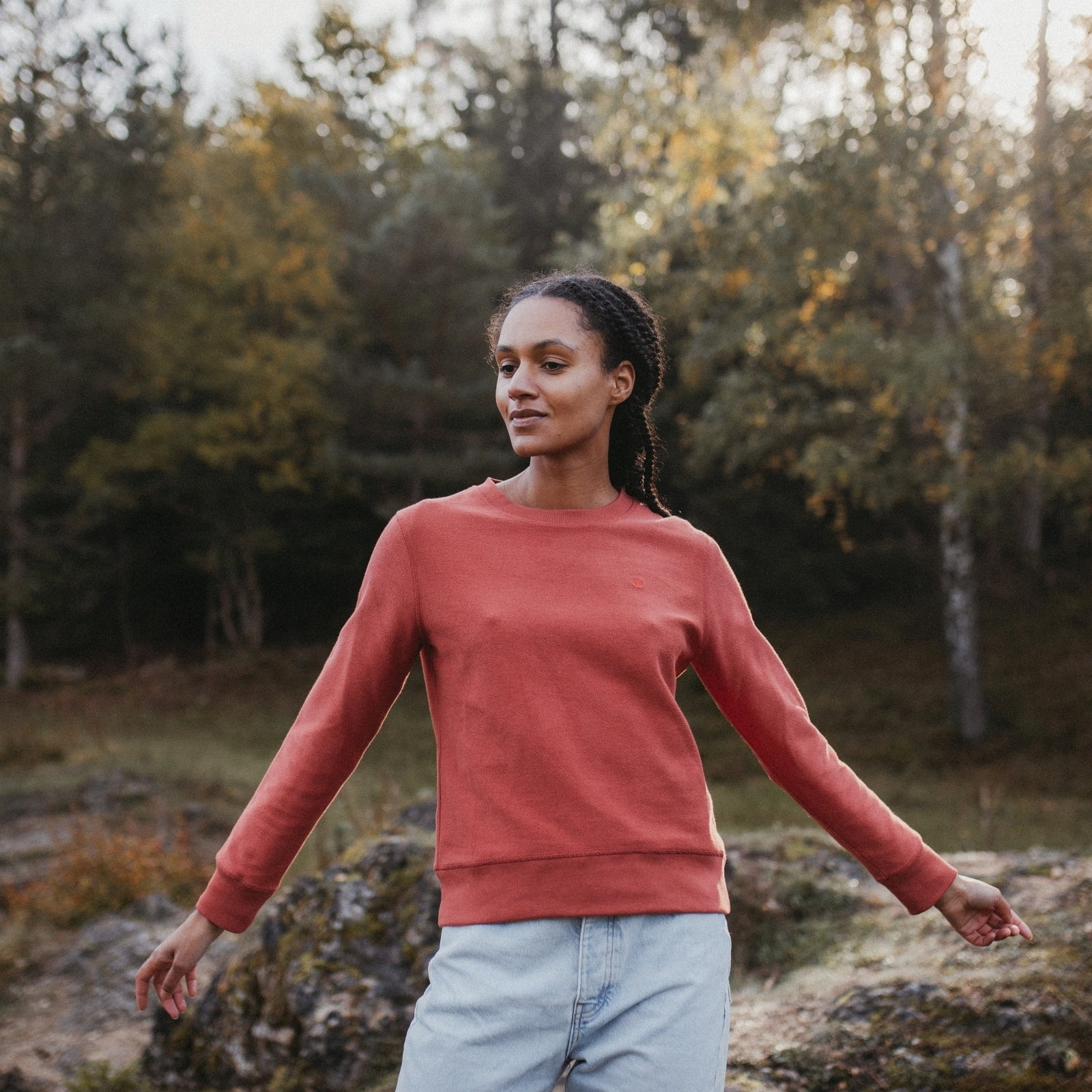 NORDLICHT Sanna Pullover Bio-Baumwolle gemustert