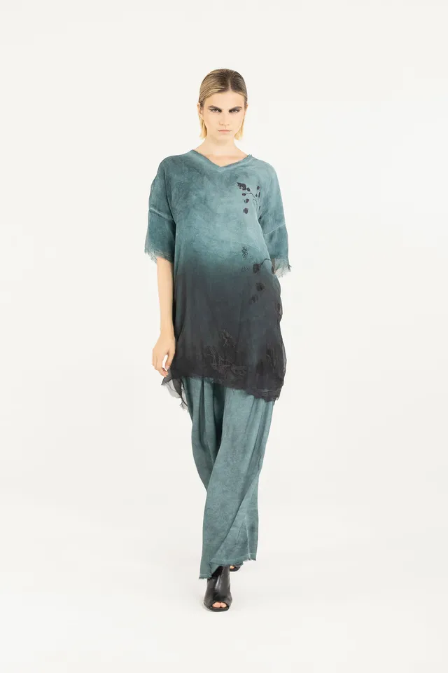 Sanctamuerte T-Shirt Tshirt Dress Kleid Viskose-Seide