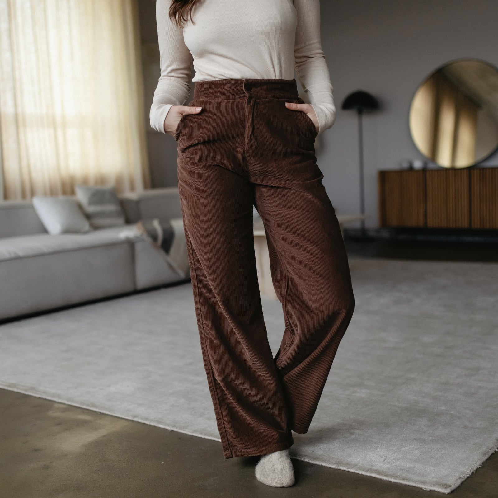 NORDLICHT Tonje Cordhose Bio-Baumwolle gerader Schnitt M