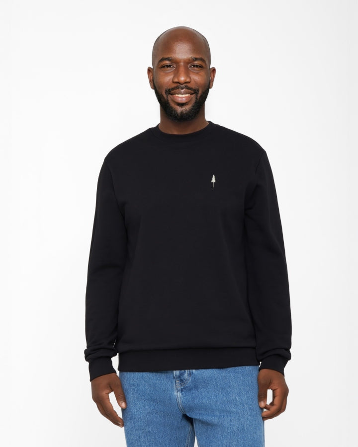 NIKIN TreeSweater Black Sweater Schwarz Bio-Baumwolle