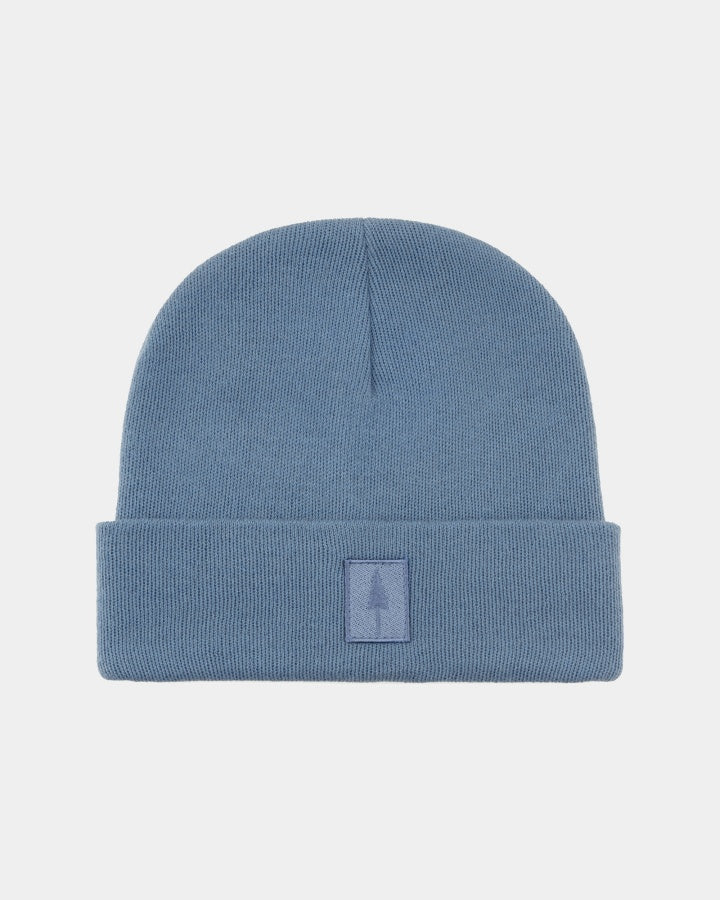 NIKIN Treeanie Classic Patch Beanie Baumwolle Steel Blue