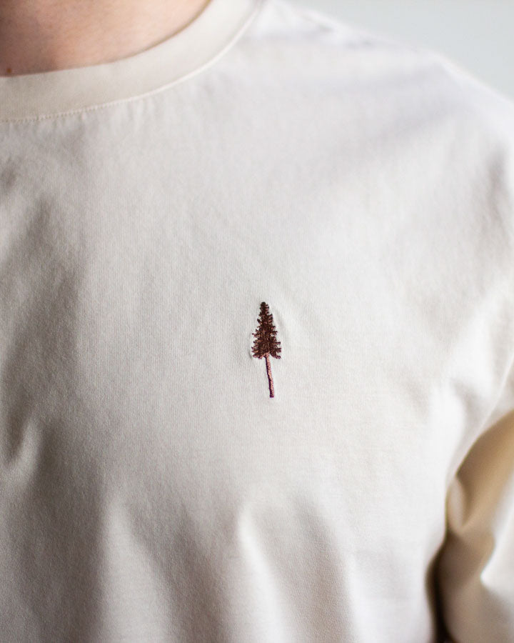 NIKIN TreeShirt Spatz T-Shirt Chalk beige Bio-Baumwolle