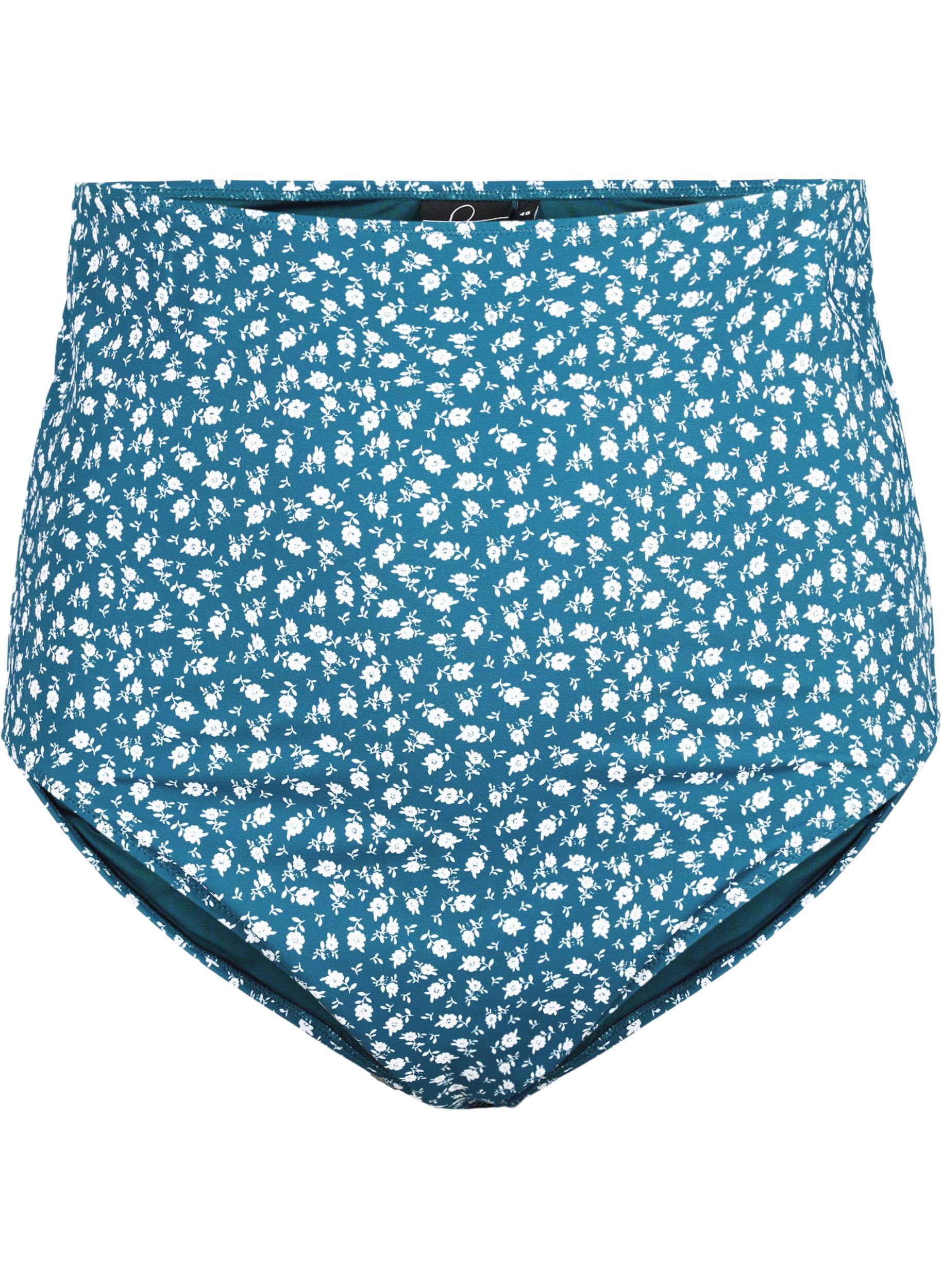 Zizzi Swim Bikinihose Blumenprint High-Waist 42-60