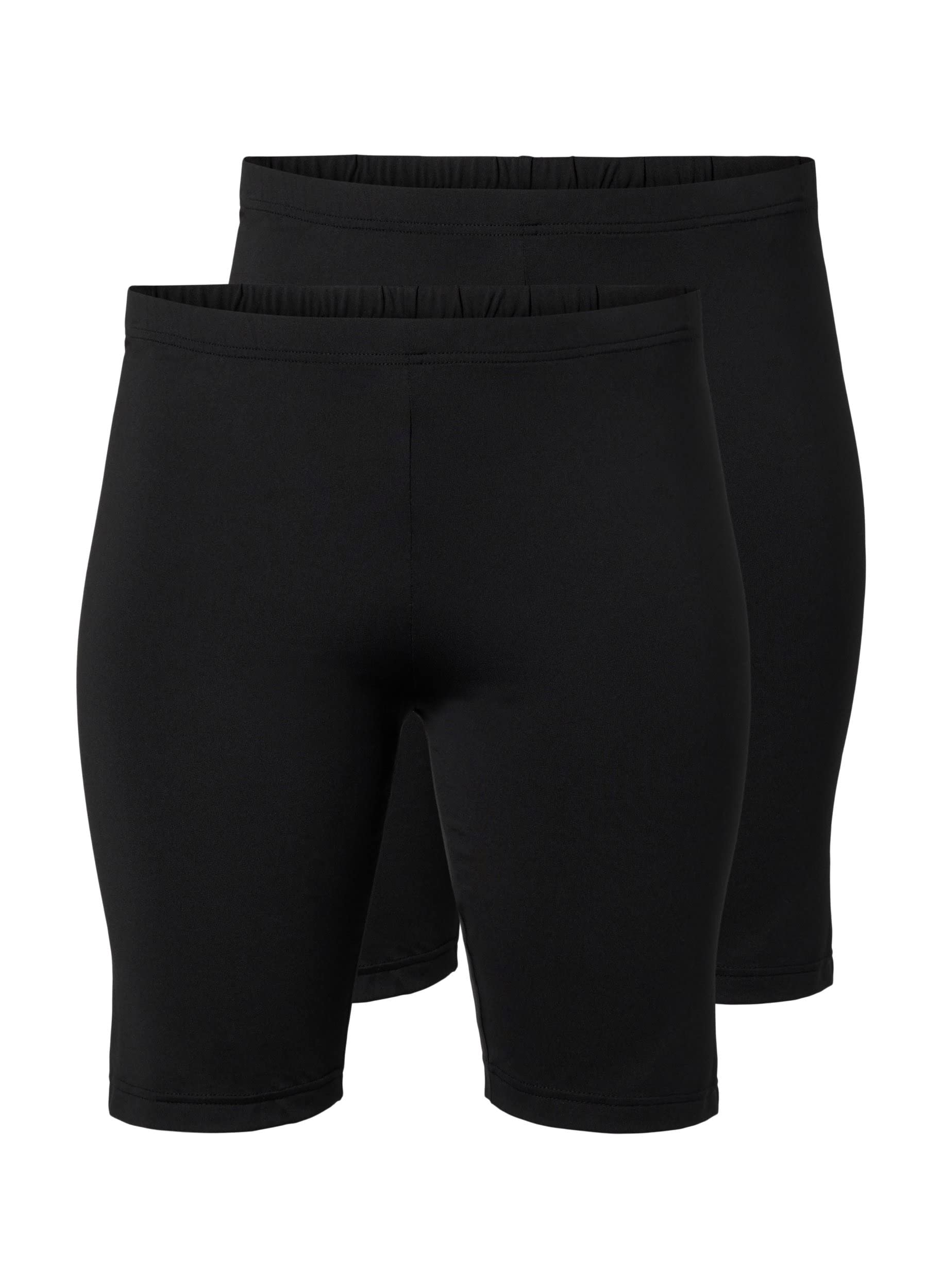 Zizzi Shorts Radlershorts 2er-Pack Stretch Große Größen