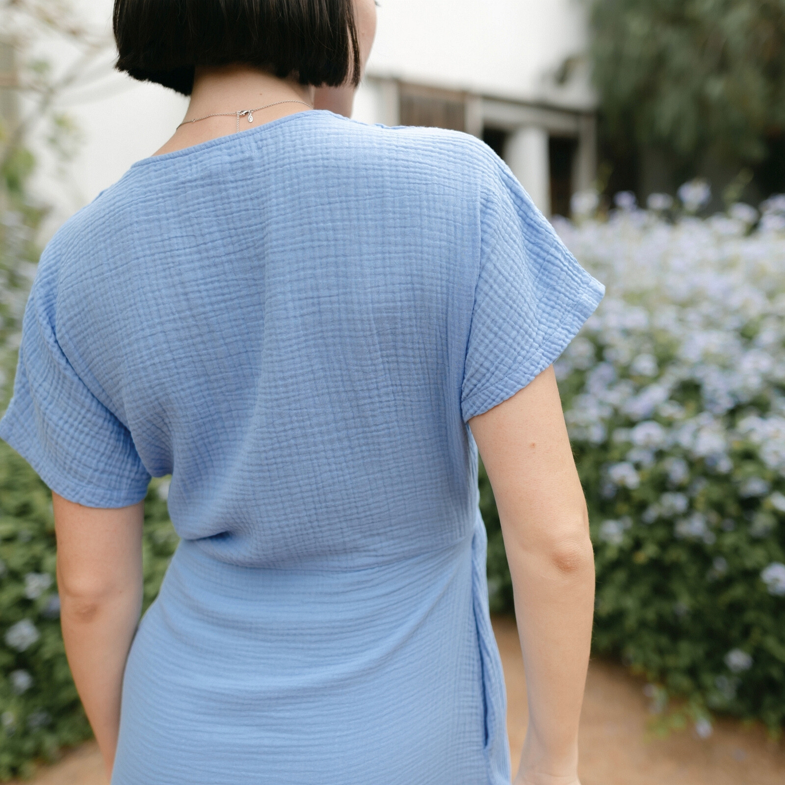 Nordlicht Mella Musselin Wickelkleid mit Taschen