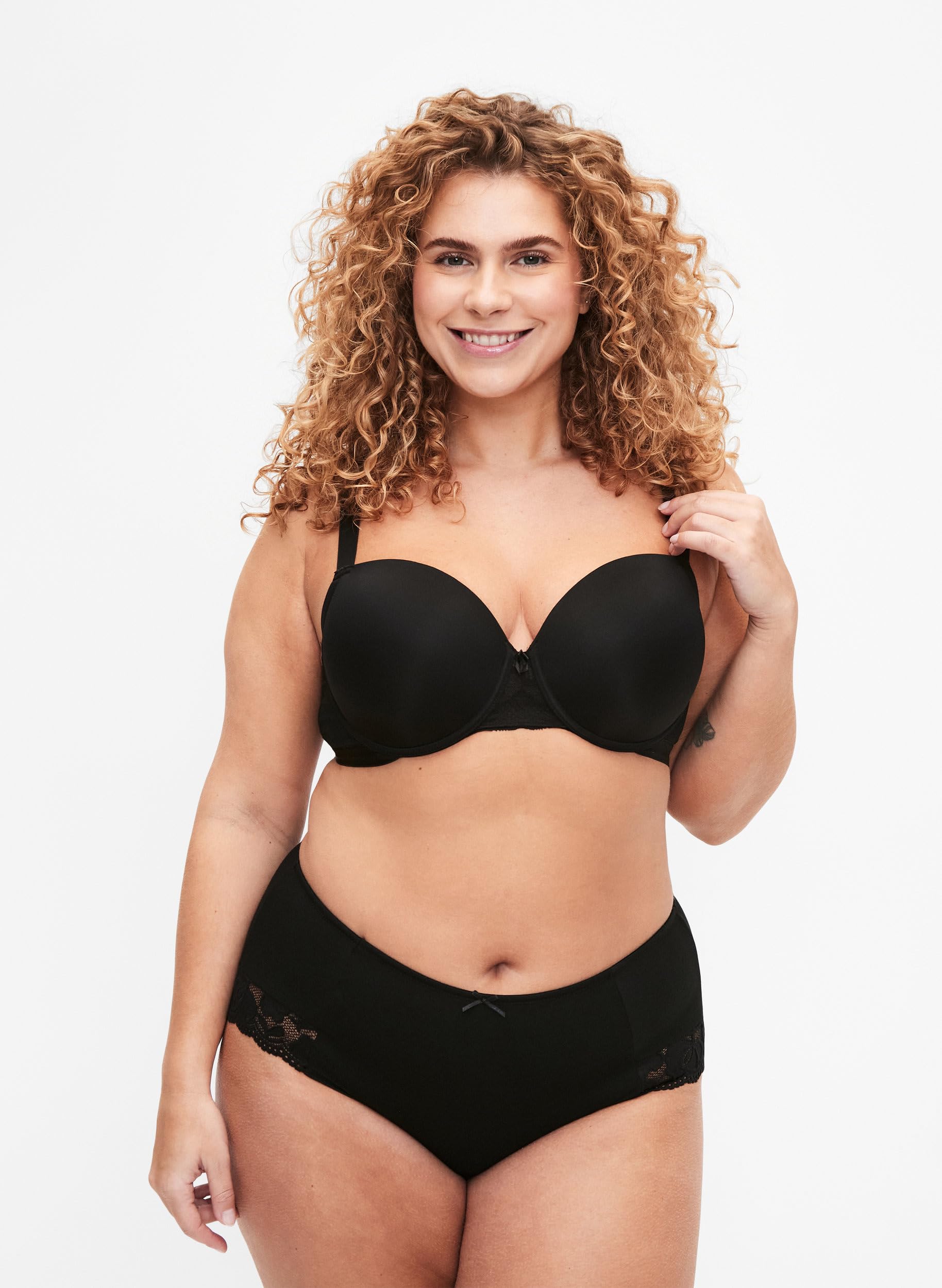 Zizzi Devoted 3er-Pack Hipster-Panty Gr 42 Baumwolle