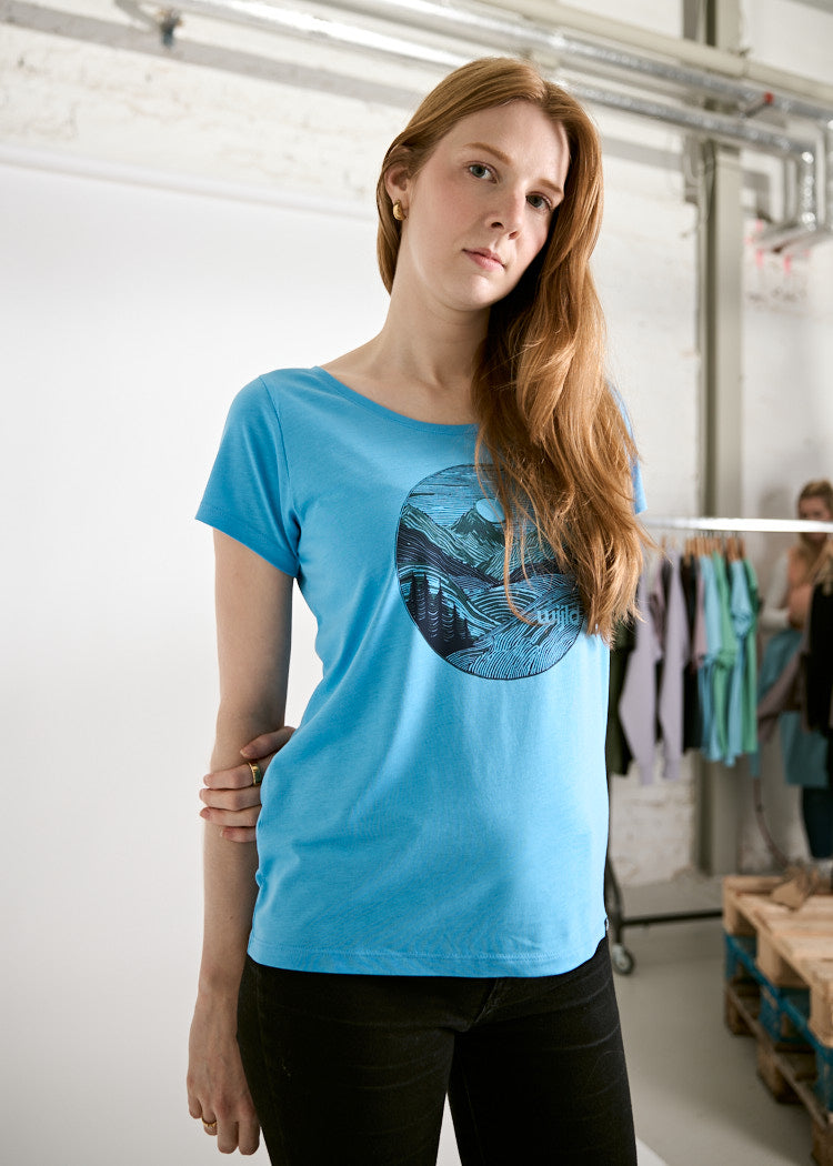 Wijld Lena Woodshirt Damen Lined Landscape Print