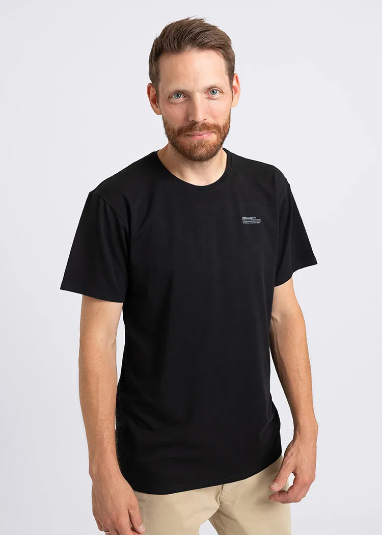 Wijld Timo Black Herren T-Shirt Schwarz Bio