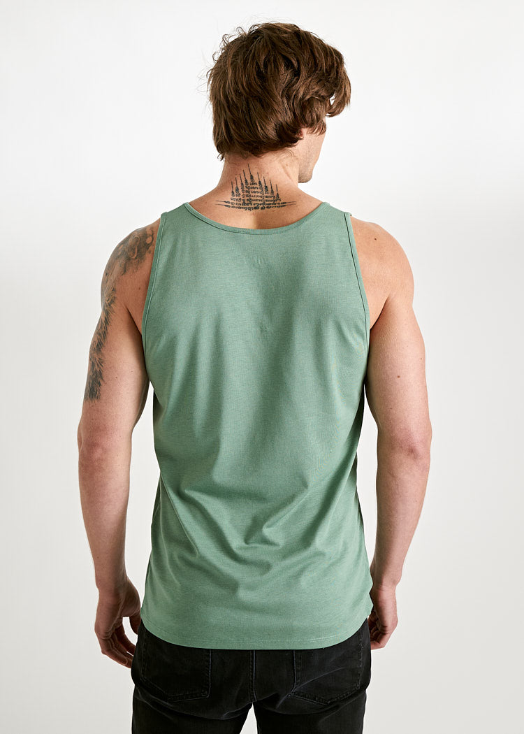 Wijld Tank Top Michel Top Grün Brusttasche Bio