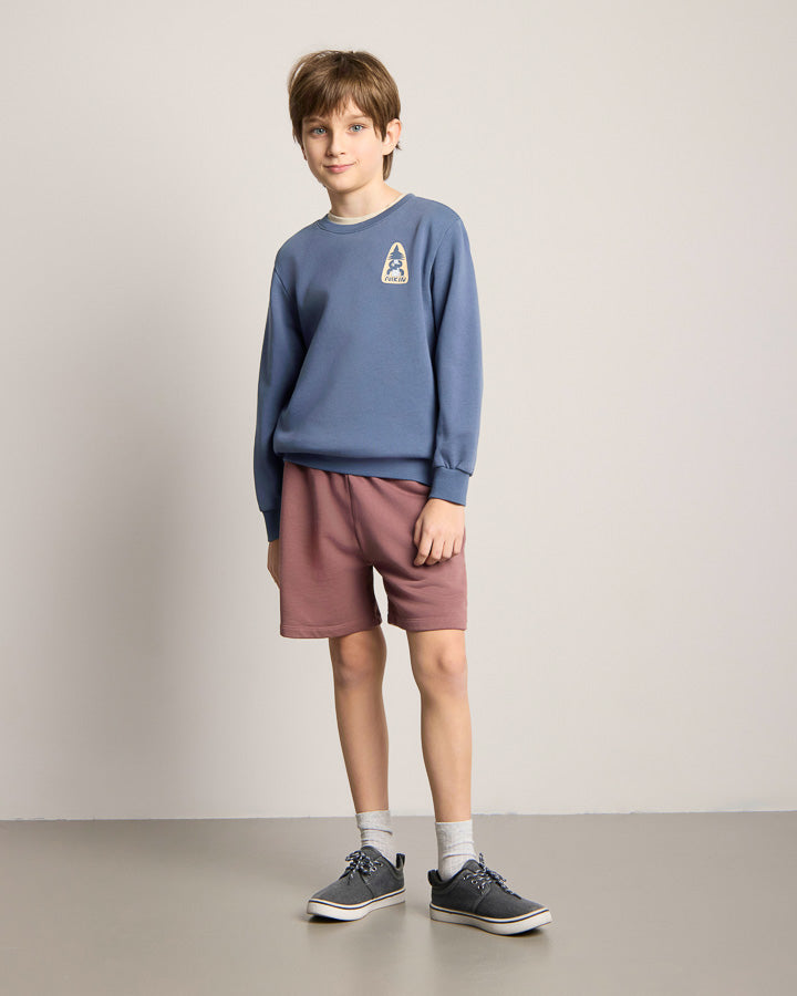 NIKIN TreeSweater Anniversary Kids Pullover Slate Blue Bio-Baumwolle