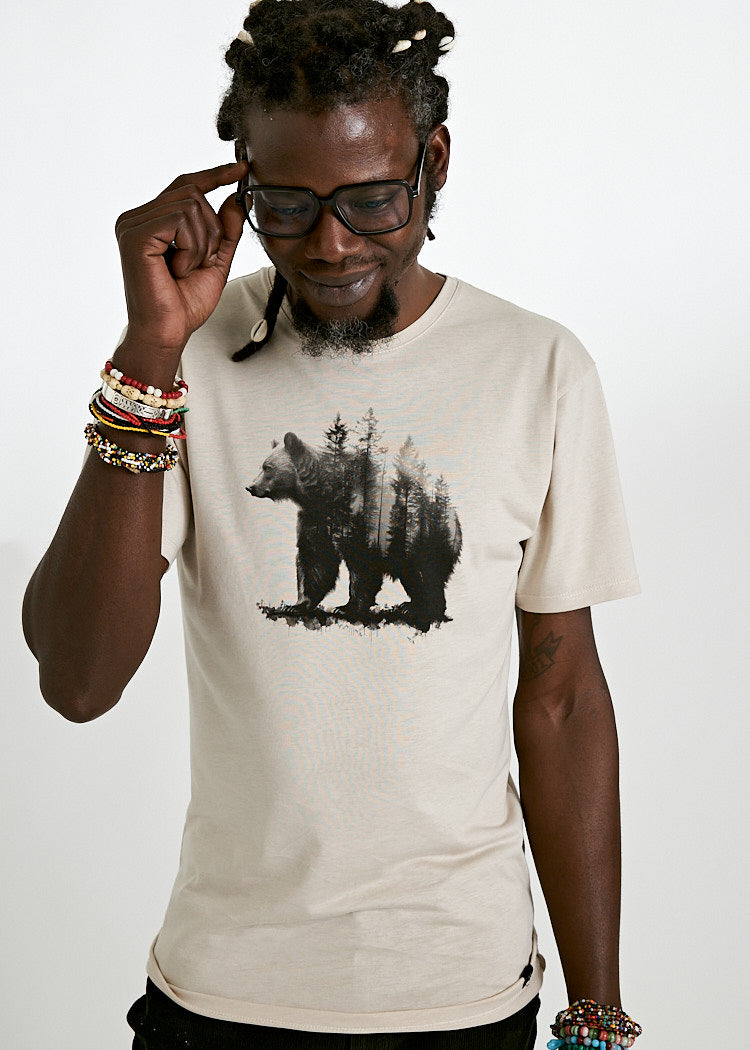 Wijld WoodShirt Timo Forestbear M Herren T-Shirt Lyocell