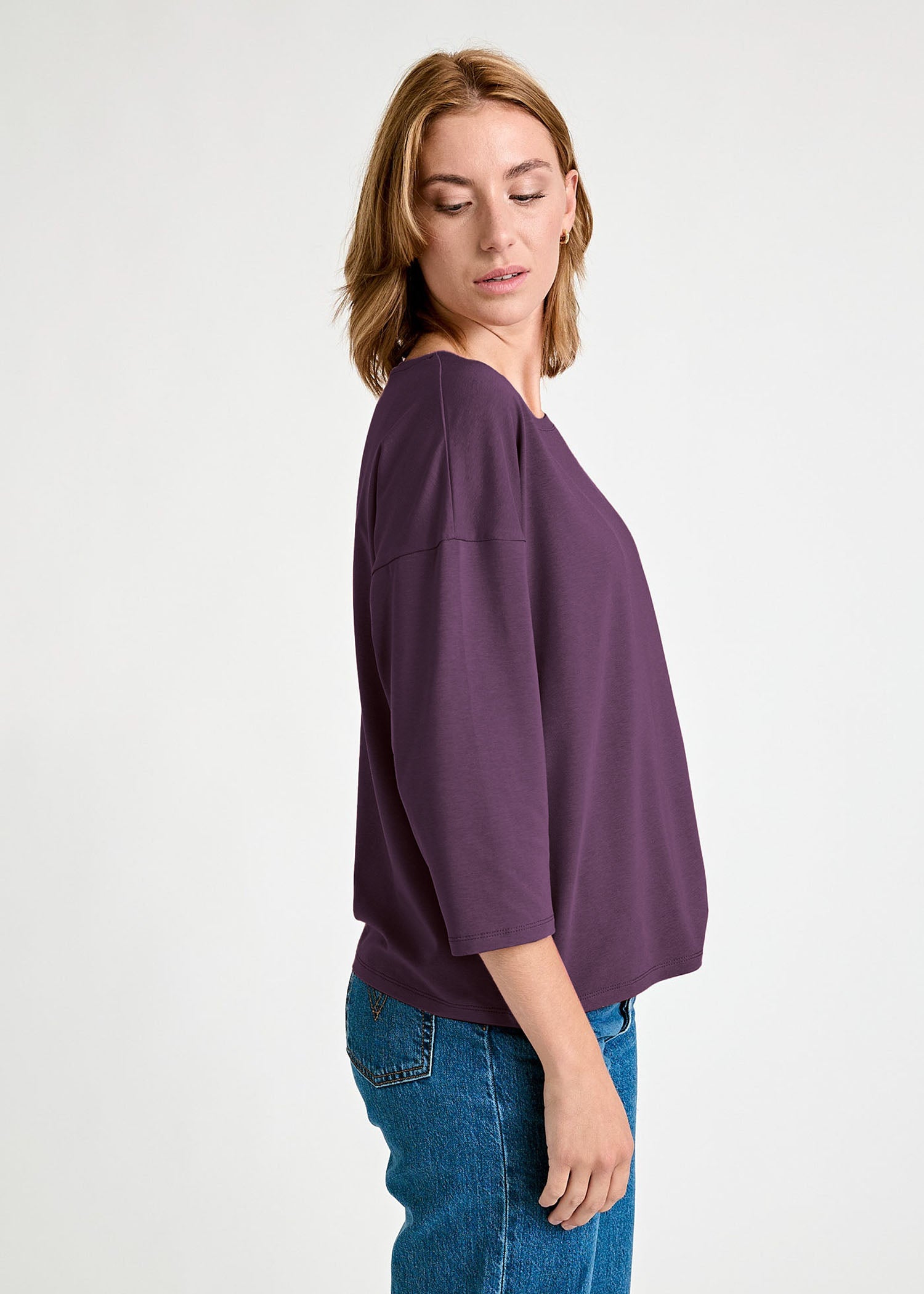 Wijld Christin Langarmshirt Damen Plum Perfect 3/4-Arm