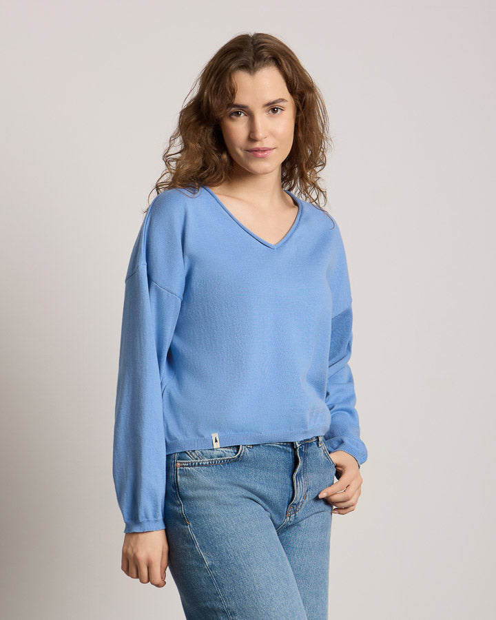 NIKIN TreePullover Knitted Light Damen Provence Bio-Baumwolle