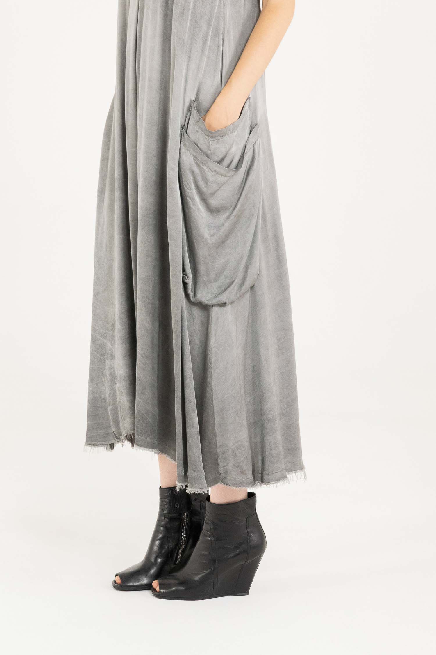 Sanctamuerte Abiti Sottoveste Kleid Viskosesatin Cargo