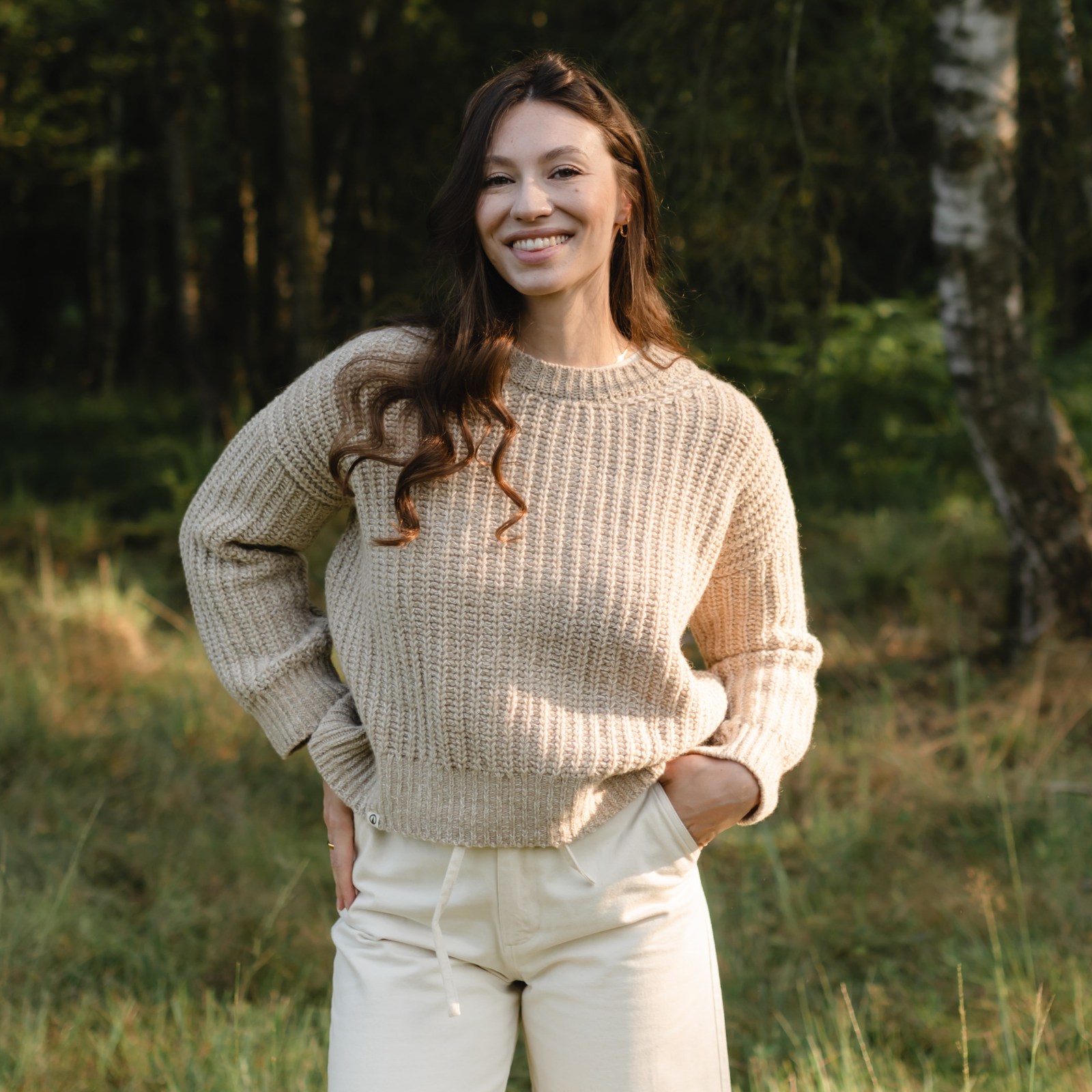 NORDLICHT Mara Wollpullover Natur Recyclingwolle