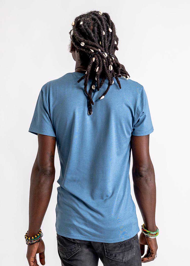 Wijld Woodshirt Blue Stone Herren T-Shirt Holz Regular