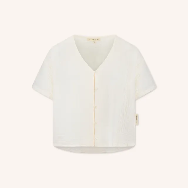 NORDLICHT Freja Musselin Shirt Kurzarm Bio-Baumwolle