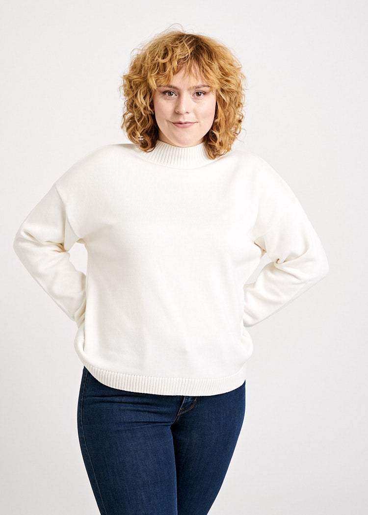 Wijld Strickpullover Ivory Damen Pullover Lyocell