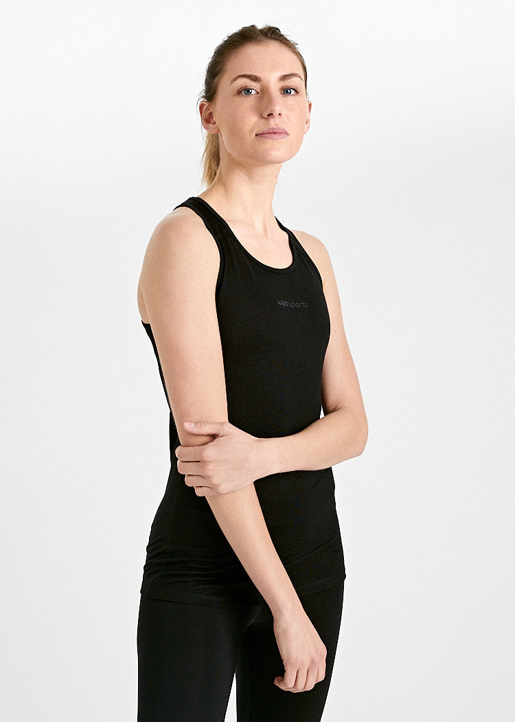 Wijld Marga Sport-Top Damen Schwarz-Grau Lyocell