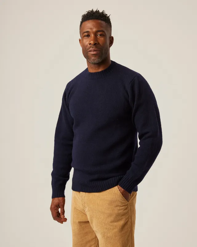 Peregrine Makers Crew Jumper Herrenpullover Orange M Merino