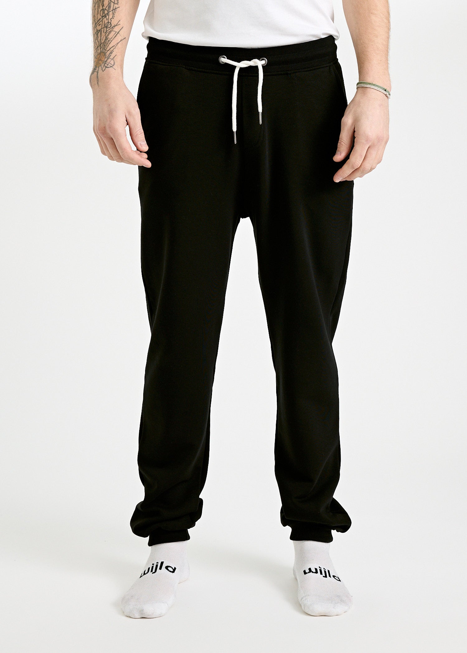 Wijld Theo Jogginghose Herren Black Lyocell 390g
